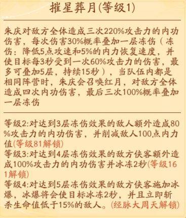 精彩《锦绣江湖》：朱庆角色攻略及阵容搭配